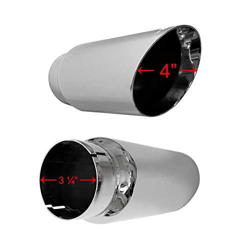 4" Chrome Clamp-On Exhaust Tip for F-150