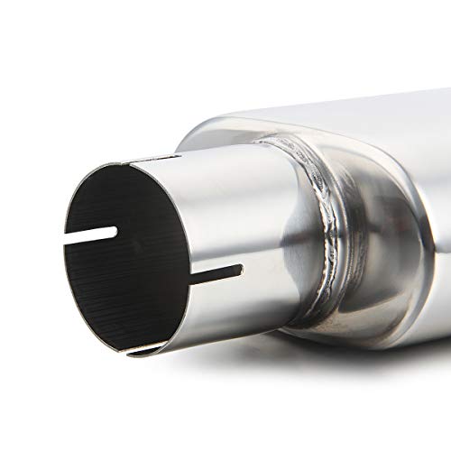 Polished Rectangle Exhaust Tip with Clamp On Design