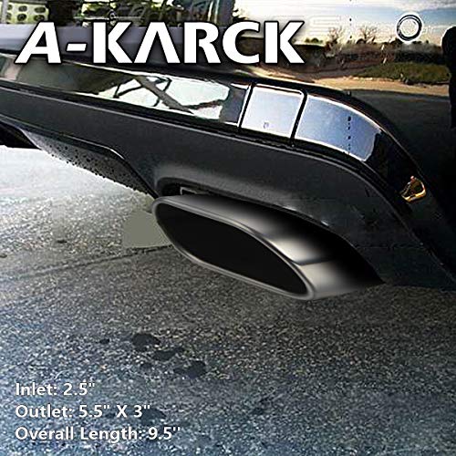 Polished Rectangle Exhaust Tip with Clamp On Design