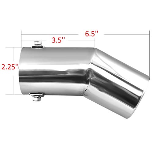 Stainless Steel Exhaust Tip for 1.5-2 Inch Pipes