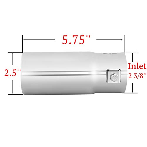 Stainless Steel Exhaust Tip for 1.5-2 Inch Pipes