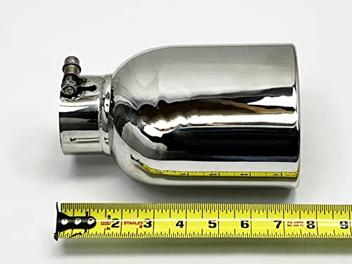 Oval Double Wall Stainless Steel Exhaust Tip