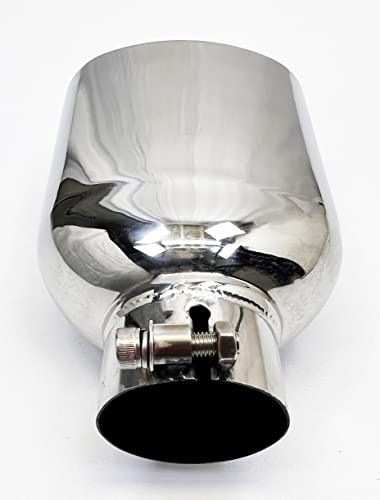 Oval Double Wall Stainless Steel Exhaust Tip