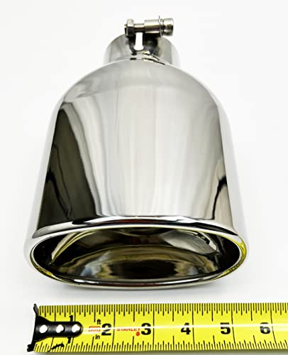 Oval Double Wall Stainless Steel Exhaust Tip