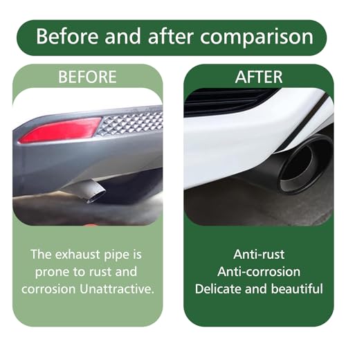 Slykew 5.5" Stainless Steel Exhaust Tip - Black