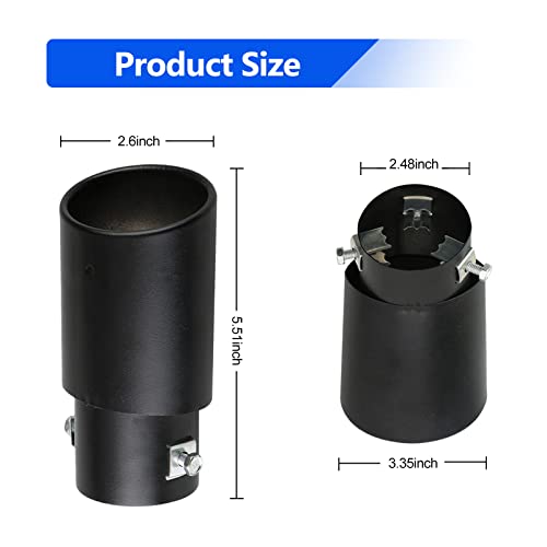 Miytsya Universal Stainless Steel Exhaust Tip