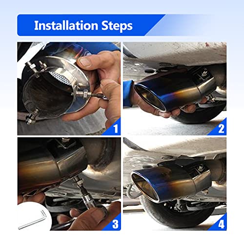 Miytsya Universal Stainless Steel Exhaust Tip