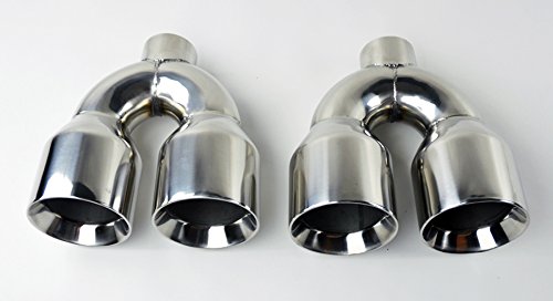 Quad 4" Stainless Steel Exhaust Tips for Camaro