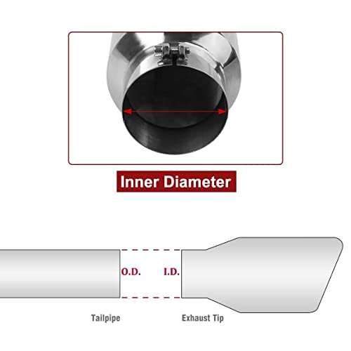 5" to 8" Chrome Diesel Exhaust Tip for Trucks