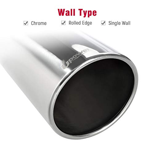 Upower 5" to 6" Stainless Steel Exhaust Tip