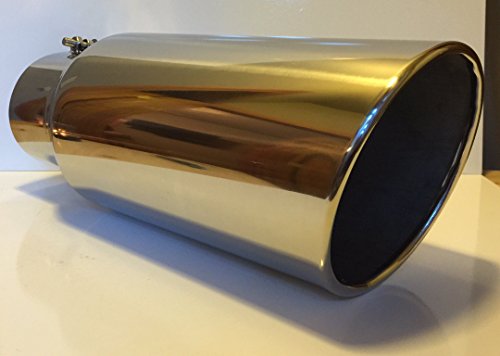 Polished Stainless Steel 5" Rolled Diesel Exhaust Tip