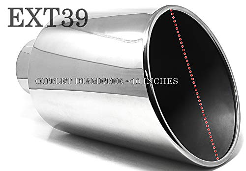 Stainless Steel 5" Inlet 10" Outlet Diesel Exhaust Tip