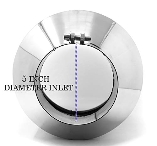 Stainless Steel 5" Inlet 10" Outlet Diesel Exhaust Tip