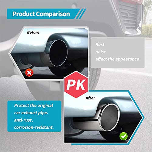 YITAMOTOR 2.5" Inlet Stainless Steel Exhaust Tip