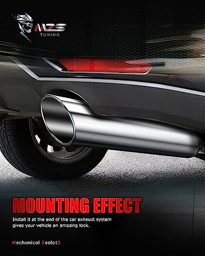 MZS 2.5" Inlet Stainless Steel Exhaust Tip