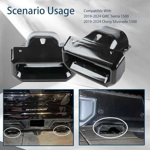 Stainless Steel Exhaust Tips for Chevy Silverado/GMC Sierra