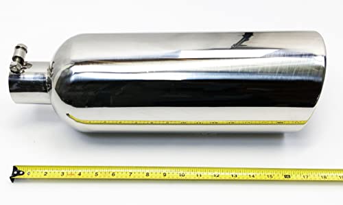 6" Dia 18" Long Rolled Slant Exhaust Tip