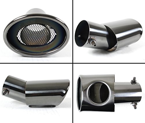 Titanium Black Chrome Muffler Tips for Honda Civic