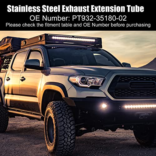 Stainless Steel Exhaust Tip for Toyota Tacoma 2018-2022