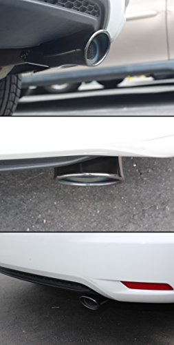 Titanium Black Chrome Muffler Tips for Honda Civic