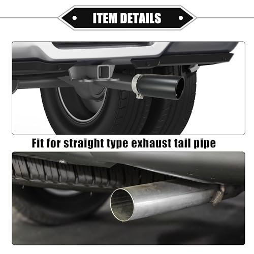 VekAuto Black Stainless Steel Exhaust Tip for Tacoma
