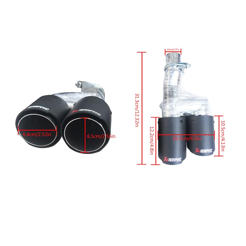 YOUGERCAR Dual Exhaust Muffler Pipe for Honda Civic