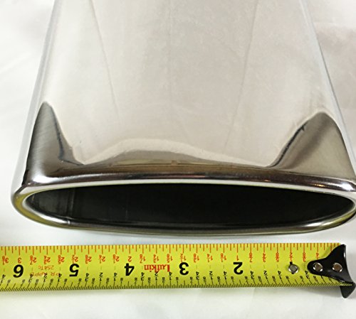 Polished Stainless Steel Rolled Oval Exhaust Tip