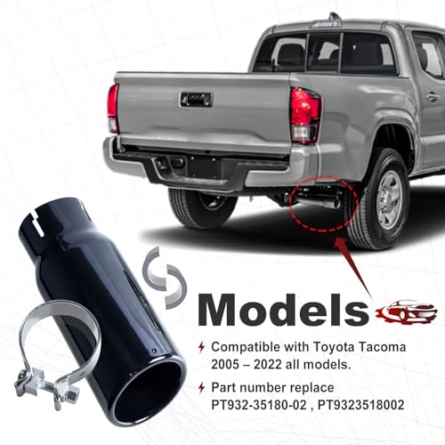 Edicapo Chrome Exhaust Tip for Toyota Tacoma