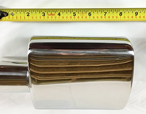 Polished Stainless Steel Rolled Oval Exhaust Tip