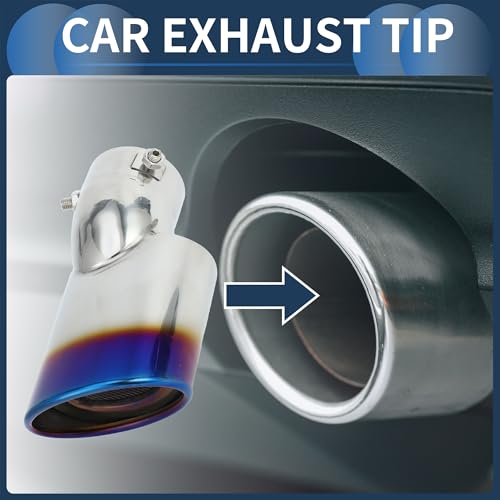INFINAUTO Burnt Blue Exhaust Tip for Honda Civic