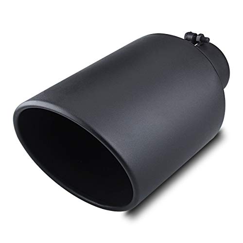 4" Inlet Diesel Exhaust Tip, 8" Outlet, Black