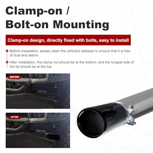 Edicapo Chrome Exhaust Tip for Toyota Tacoma