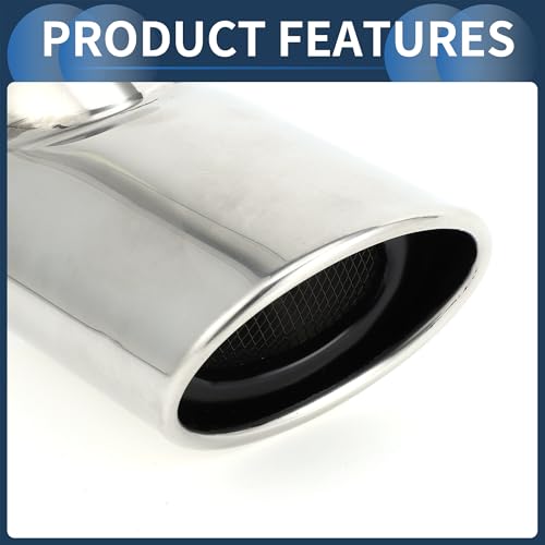 INFINAUTO Stainless Steel Slant Exhaust Tip for Honda Civic