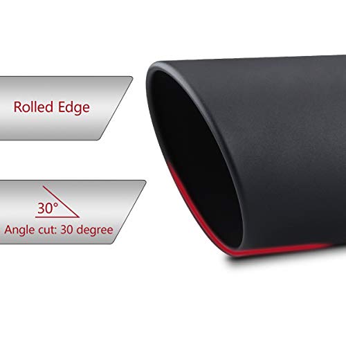 4" Inlet Diesel Exhaust Tip, 8" Outlet, Black
