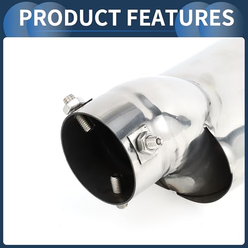 INFINAUTO Stainless Steel Slant Exhaust Tip for Honda Civic