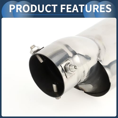 INFINAUTO Burnt Blue Exhaust Tip for Honda Civic