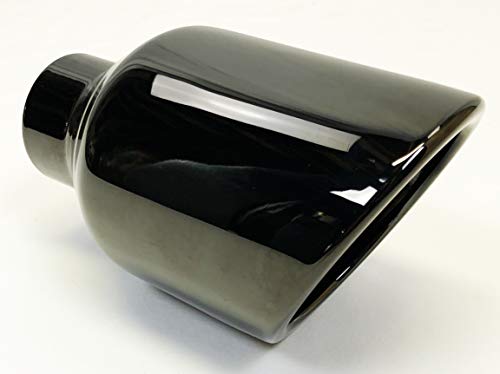 304 Stainless Black Chrome Exhaust Tip 2.25" Inlet
