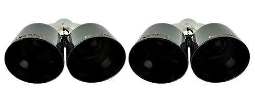 Quad Staggered Stainless Steel Exhaust Tips - 2 Pack