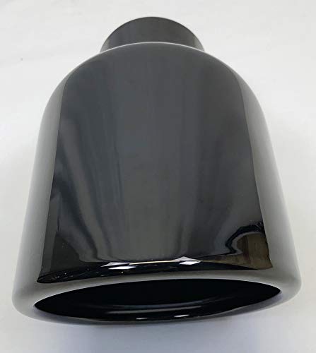 304 Stainless Black Chrome Exhaust Tip 2.25" Inlet