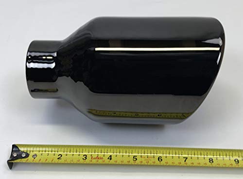 304 Stainless Black Chrome Exhaust Tip 2.25" Inlet