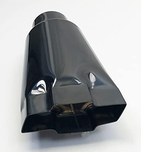 Chevy Bowtie 3" Inlet Black Chrome Exhaust Tip