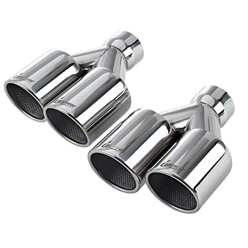 Dual Staggered Exhaust Tips 2.5" to 3.5