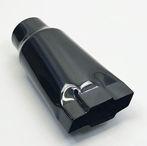 Chevy Bowtie 3" Inlet Black Chrome Exhaust Tip