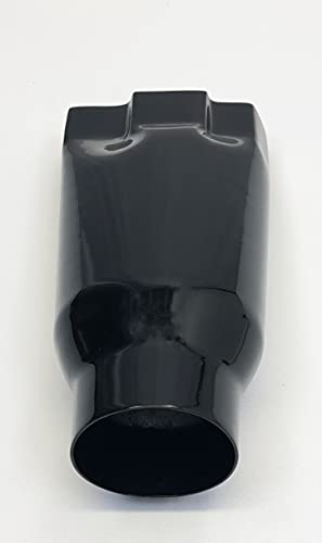 Chevy Bowtie 3" Inlet Black Chrome Exhaust Tip