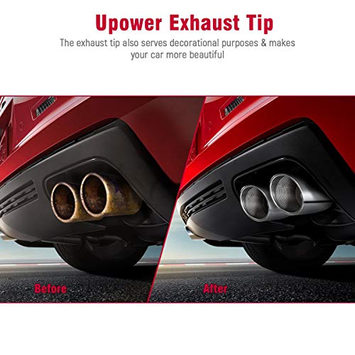 Dual Staggered Exhaust Tips 2.5" to 3.5