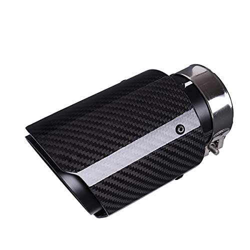 Carbon Fiber Exhaust Pipe Muffler Tips - 2.5" ID