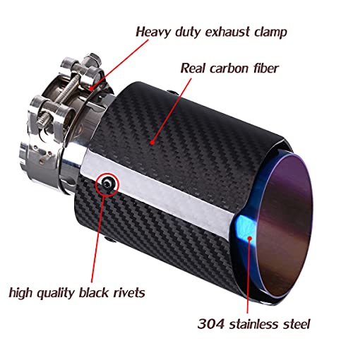 CARMON Twill Carbon Fiber Exhaust Muffler Tips