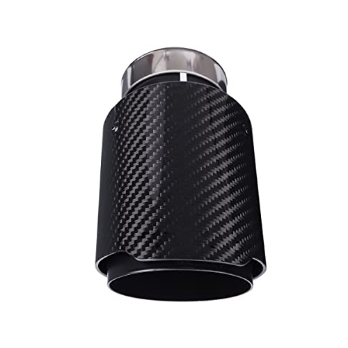 Carbon Fiber Exhaust Pipe Muffler Tips - 2.5" ID