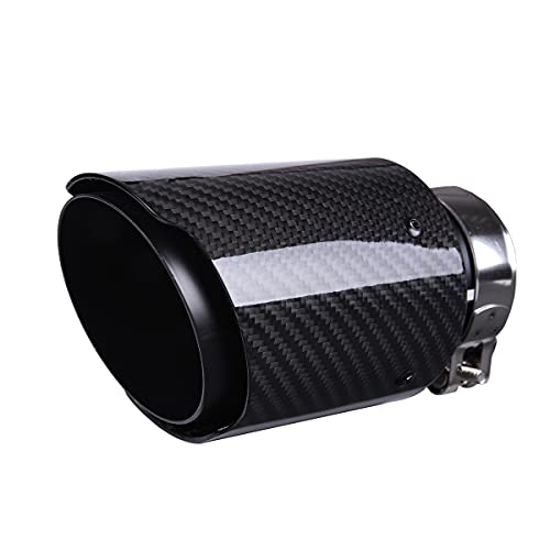 Carbon Fiber Exhaust Pipe Muffler Tips - 2.5" ID