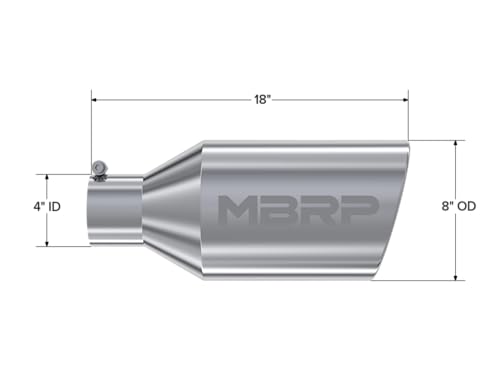 MBRP T5128 8" Rolled End Exhaust Tip
